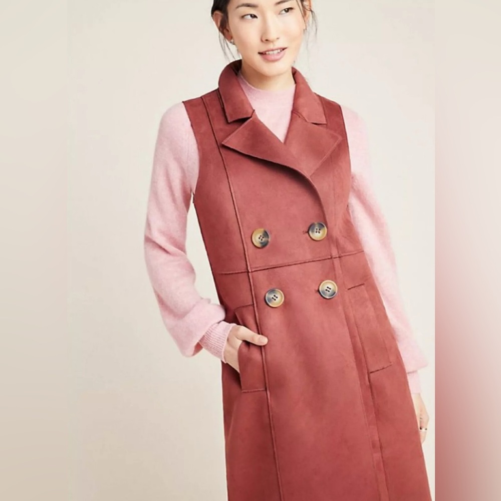 Anthropologie Vest with Classic Lapel and Tailored Silhouette